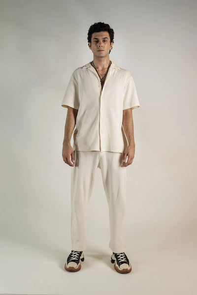 Pearl White Knitted Cord Set