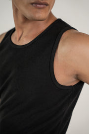 Black Ribbed Tank Top